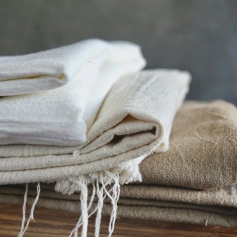 Linen scarf, your photo
